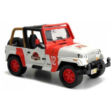 Машина металлическая Парк Юрского периода Джип Вранглер (1992), 1:24, 8+ Jada 253253005
