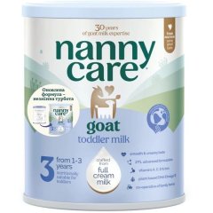 Молочний напій Nannycare 3 на основі козиного молока для дітей раннього віку від 1 до 3 років 800 г 5022817000504