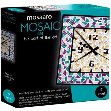 Набір для творчості Mosaaro Кришталеве скло мозаїка Годинник MA4002