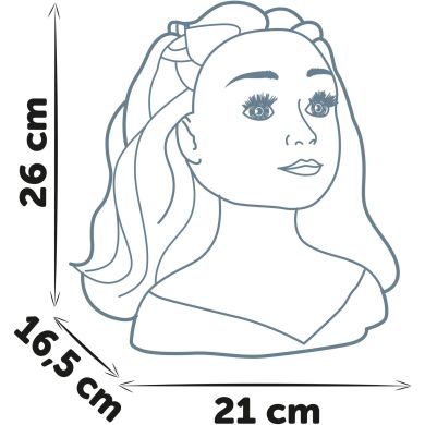 Набір стиліста Манекен, білявка, 19 аксес., 21х16х25 см, 3+ SMOBY TOYS 320317