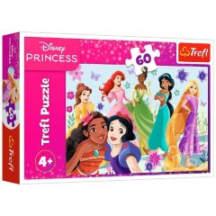 Пазли 60 Disney Princess Принцеси в дії Trefl 17409