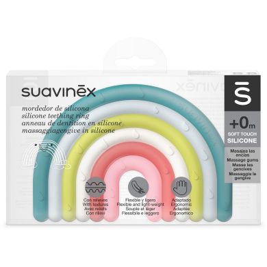 Прорізувач силіконовий з бульбашками STEP 1 мультиколір Suavinex 401432