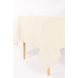 Скатерть кухонная MYRNA 145x250см,100%хлопок, ivory Tiseco 9610IVORY