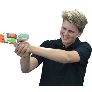 Дартбластер Tack Pro Storm Clip I з 3 круглими затискачами та 6 дротиками 20 см 31014