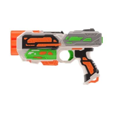 Дартбластер Tack Pro Storm Clip I з 3 круглими затискачами та 6 дротиками 20 см 31014