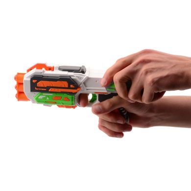 Дартбластер Tack Pro Storm Clip I з 3 круглими затискачами та 6 дротиками 20 см 31014