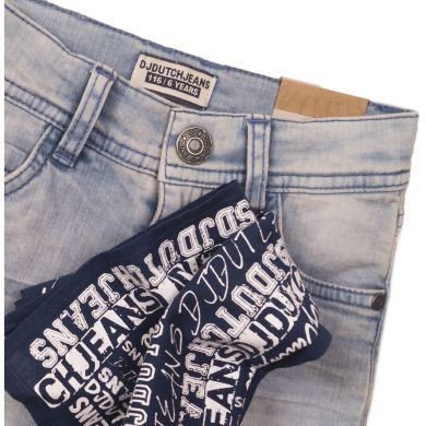 Джинсові шорти дитячі DJ Dutchjeans блакитні р. 134 E38116-45
