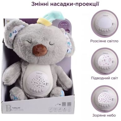 Игрушка FUNMUCH Коала с функцией колебания, проектором; колыбельные, белый шум FM666-76