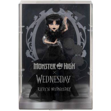 Колекційна лялька Венздей Аддамс Танці Rave'N, Monster High X Wednesday HXJ03