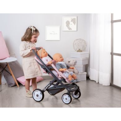 Коляска для кукол Maxi-Cosi&Quinny для близнюків Софт, 52 х 38,5 х 64 см, 3+ SMOBY 253217