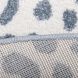 Круглий дитячий килимок Nattiot Malda silver blue Далматинський візерунок 120х120х3 см 1047452612