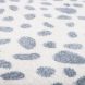 Круглий дитячий килимок Nattiot Malda silver blue Далматинський візерунок 120х120х3 см 1047452612