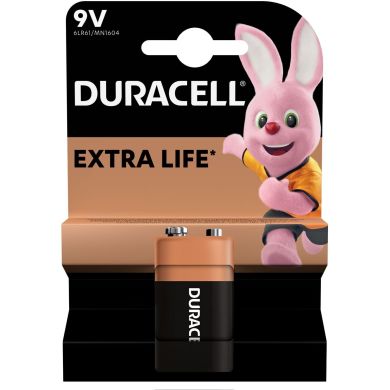 Щелочные батарейки Duracell 9V 6LR61 1&nbsp;шт. в упаковке 5006014 5000394066267