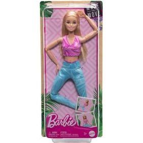 Кукла Barbie серии Двигайся как я блондинка HRH27