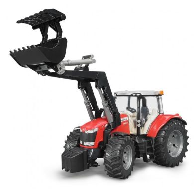 Машинка игрушечная Трактор Massey Ferguson 7624 с передним дажеажителем Bruder 03047