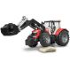 Машинка игрушечная Трактор Massey Ferguson 7624 с передним дажеажителем Bruder 03047