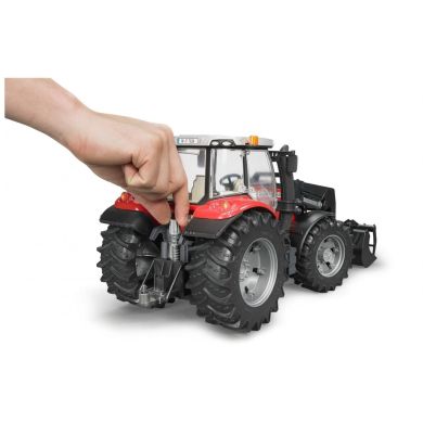 Машинка игрушечная Трактор Massey Ferguson 7624 с передним дажеажителем Bruder 03047