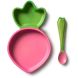 Набір дитячого посуду: тарілка та ложка &laquo;Редиска&raquo;, Oli&Carol W-PLATE-RADISH