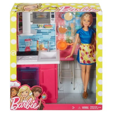 Набір меблів з лялькою Barbie Барбі в асортименті DVX51