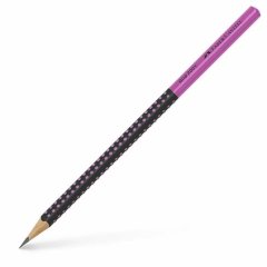 Олівець чорнографітний Faber-Castell Grip 2001 TWO TONE, корпус рожевий + чорний 517011 32097