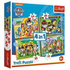 Пазли 15 Frame Paw Patrol Слухняні песики Trefl 31428