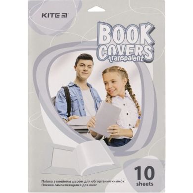 Пленка самоклеющаяся для книг, 50х36 см, 10 шт., Прозрачная K20-306