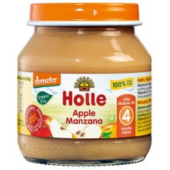 Пюре Holle органічне яблуко з 4 місяців 125 г 32832 7640104956297