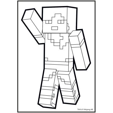Розмальовка А4 Yes Minecraft з наліпками, 8 стор. YES 743221