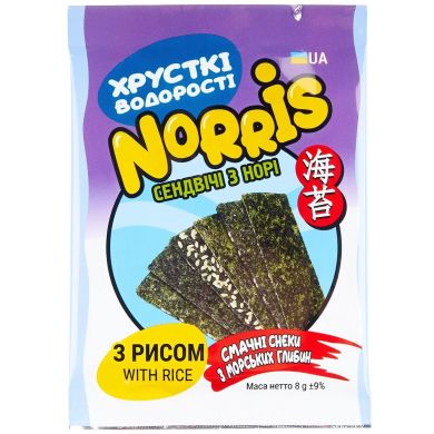 Сендвіч з норі з рисом 8г NORRIS 4820265550197