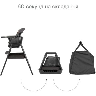 Стульчик для кормления Tutti Bambini Nova, черный 611010/9999, Черный
