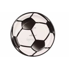 Праздничные тарелки бумажные Футбольный мяч 23 см 8 шт LaPrida 5-70060