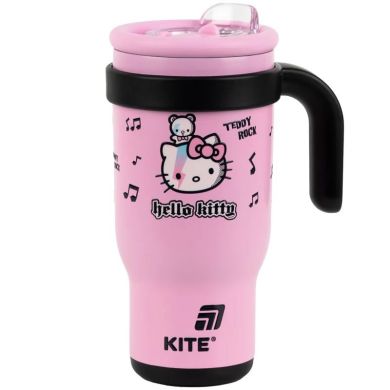 Термокружка з трубочкою, 530мл, Hello Kitty HK25-1266