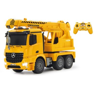 Тяжелый кран на радиоуправлении Mercedes-Benz Arocs 1:20 2,4GHz, желтый Jamara 404950