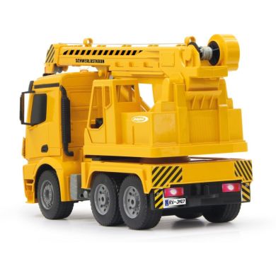 Тяжелый кран на радиоуправлении Mercedes-Benz Arocs 1:20 2,4GHz, желтый Jamara 404950