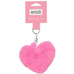 Брелок с помпоном ENSO (Энсо) Сердце фуксия 9470229