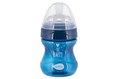 Детская Антиколиковая бутылочка Nuvita Mimic Cool 150 мл темно-синяя NV6012, Синий