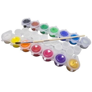 Набор красок для рисования (14 шт) с кисточкой Crayola 256249.012