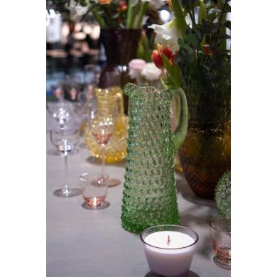 Графін для напоїв довгий Hobnail світло-зелений, 1000 мл KLIMCHI 16185/1000-51/27
