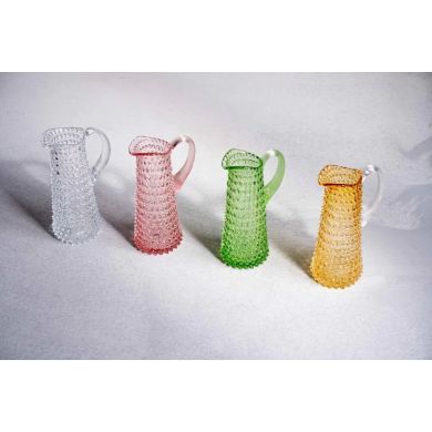 Графін для напоїв довгий Hobnail світло-зелений, 1000 мл KLIMCHI 16185/1000-51/27