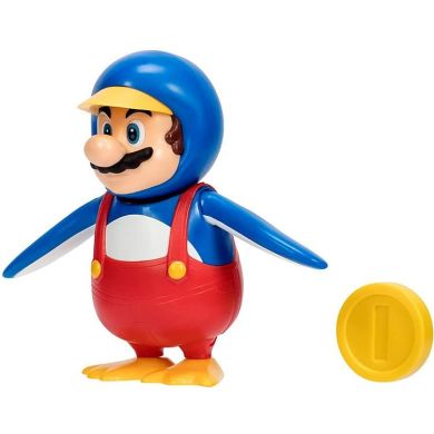 Ігрова фігурка з артикуляцією SUPER MARIO МАРІО-ПІНГВІН (10 cm, з аксес.) Super Mario 40824i