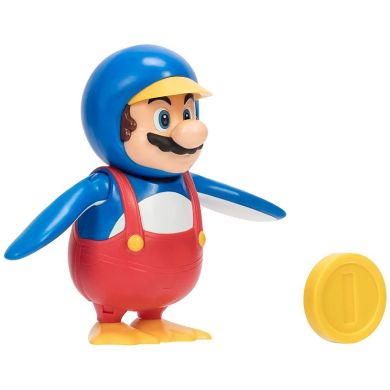 Ігрова фігурка з артикуляцією SUPER MARIO МАРІО-ПІНГВІН (10 cm, з аксес.) Super Mario 40824i