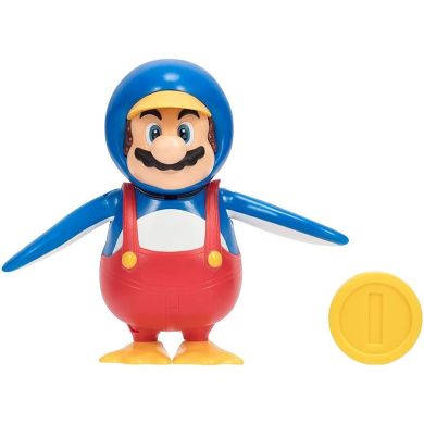Ігрова фігурка з артикуляцією SUPER MARIO МАРІО-ПІНГВІН (10 cm, з аксес.) Super Mario 40824i