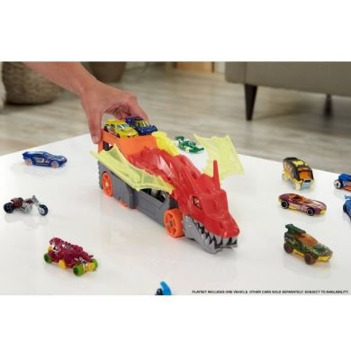 Ігровий Вантажівка-транспортер Паща дракона Hot Wheels GTK42