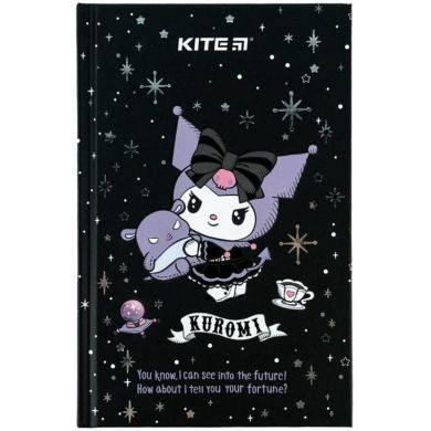 Книга записна тверда обкладинка А6, 80 аркушів кл. Kuromi HK24-199-1