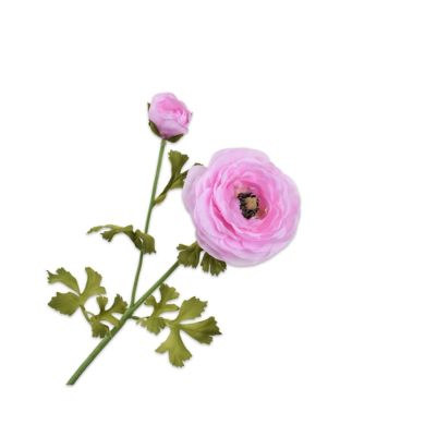Цветок искусственный Лютик бледно-розовый 63 см. Silk-ka 138241