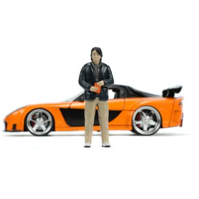 Машина металева Форсаж 9 Mazda RX-7 із фігуркою Хана, масштаб 1:24, 8+ Jada 253205002