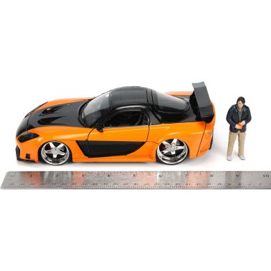 Машина металева Форсаж 9 Mazda RX-7 із фігуркою Хана, масштаб 1:24, 8+ Jada 253205002