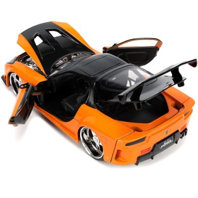 Машина металева Форсаж 9 Mazda RX-7 із фігуркою Хана, масштаб 1:24, 8+ Jada 253205002