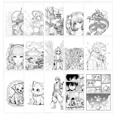 Набір для розфарбування Manga BUKI FRANCE 5439