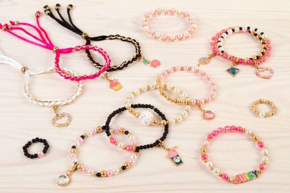 Набор для создания шарм-браслетов Make it Real Juicy Couture Розовый звездопад MR4408